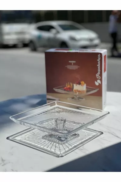 Footed Square Serving Dish