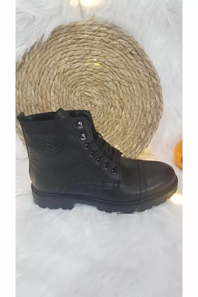 Echtes Leder Rutschfeste Sohle Herren Poststiefel 