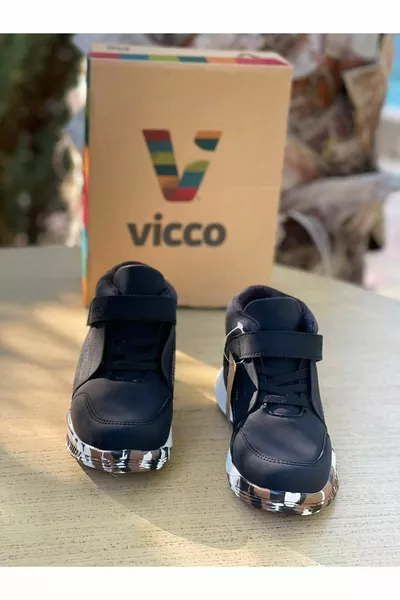 .k. Dallas Bottes sport noires pour garçon