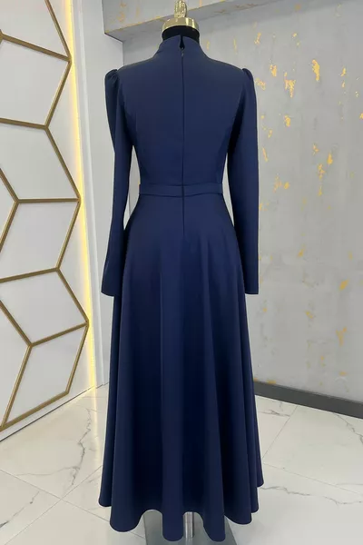 Mina Evening Dress Navy Blue