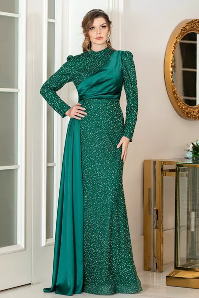 Yıldız хиджаб плюс размер вечерни рокли