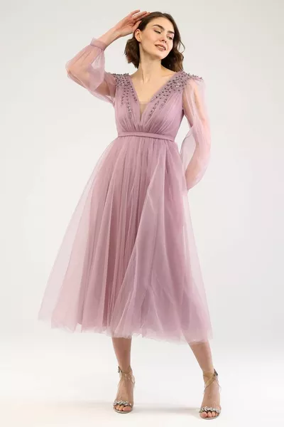 لؤلؤة زين مفصلة الخيال تول مساء اللباس