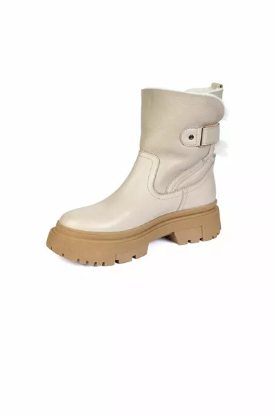  off Whıte Натуральная Кожа Модные Повседневные Женские Сапоги