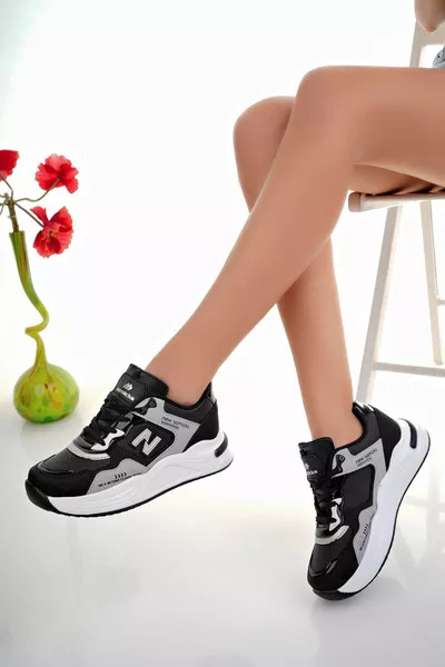 Damen-Sneakers mit gepolstertem Absatz