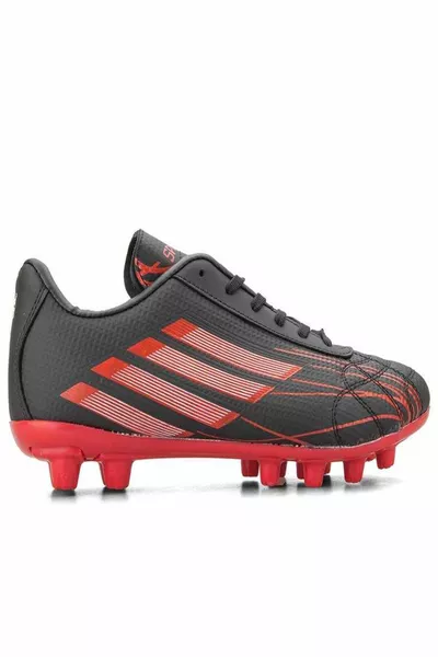 ليج مبابي – حذاء كرة قدم للرجال متعدد الملاعب SİYAH_KIRMIZI أبيض