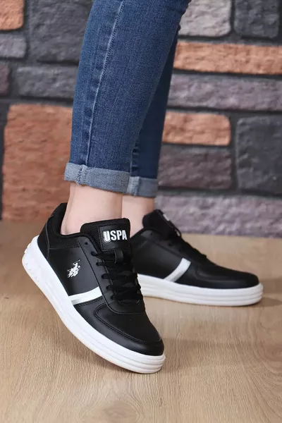 Baskets noires pour femme Original Polo Sneaker
