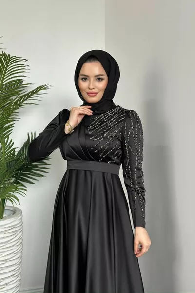 Zühre Вечернее платье Черный