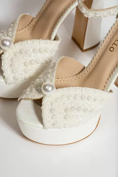 Plateau Pearl Brautschuhe