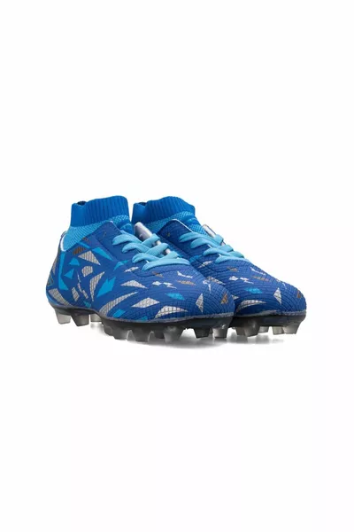 Ft Scarpe Da Calcio Per Bambini Con Calzini Blu-Turchese