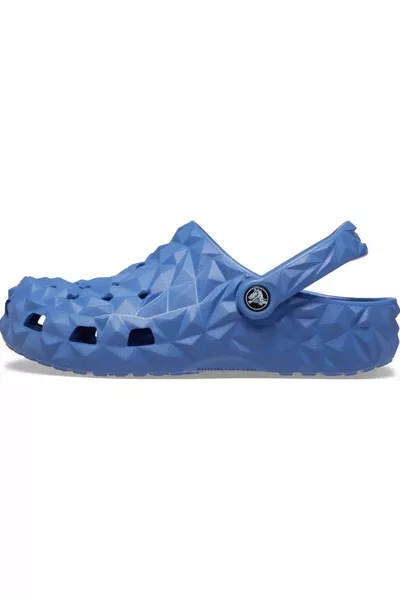 Klassischer geometrischer Clog Elemental Blau Lässige blaue Hausschuhe