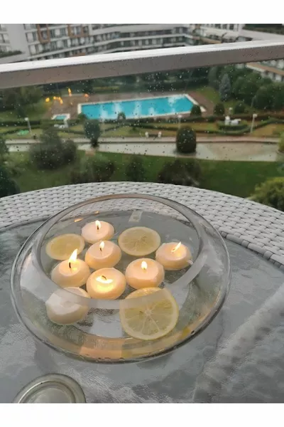 İv Blue Purple Homedecor -delige Witte Vanille- of Lavendelgeur Zwevende Therapiekaars