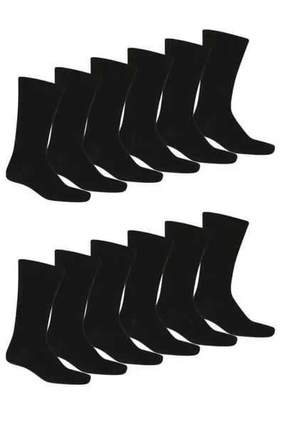 Pacchetto Economico All'ingrosso di Calze Lunghe Nere da Donna con +2 Regalo