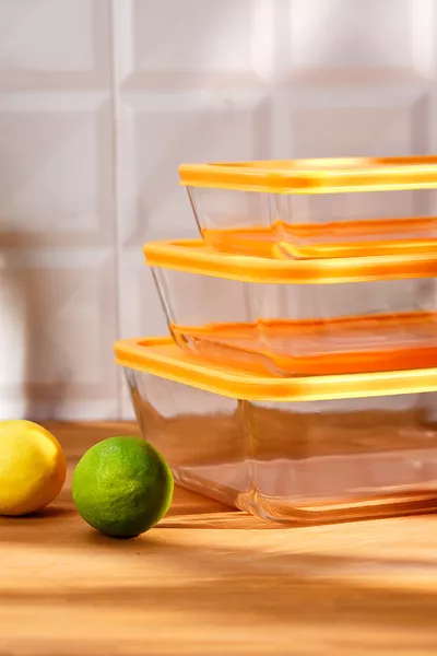 Daisy 3-Piece Borosilicate Storage Container