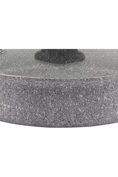 Set di 3 Padelle Granit Plus con Silicone Grigio 