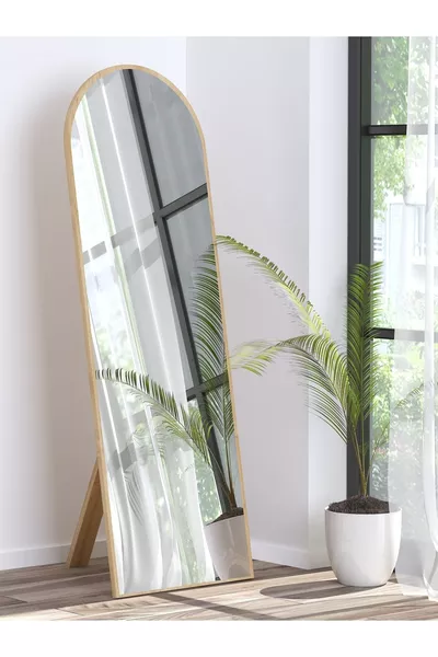 Sapphire Oak Leg Hallway Corridor Wall Living Room Bathroom WC Office Children's Bedroom Full-Length Mirror  cm