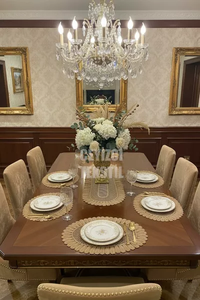 American Service, 1 Runner 6 Supla Food Service Set, Tablecloth Set, Service Presentation Set