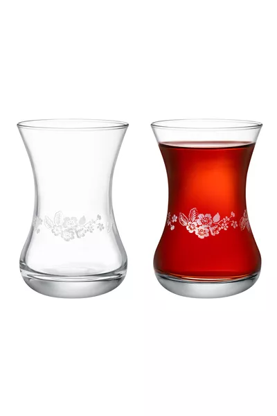 Lavem-Nostalgic Flowers Set of 6 Tea Glasses