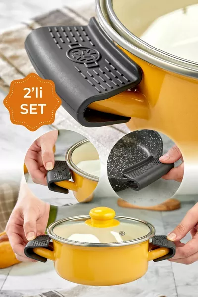 2 Pieces Heat-Resistant Pot Handle Pan Holder Non-Stick, Non-Burn