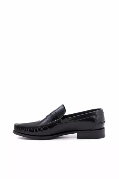 حذاء رجالي كلاسيكي بدون أربطة جلدية 