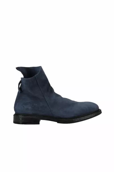 Blue Suede Men's Boots 