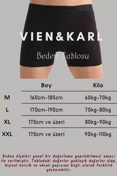 Marineblauwe rechte lycra boxershorts voor heren Doos van 6