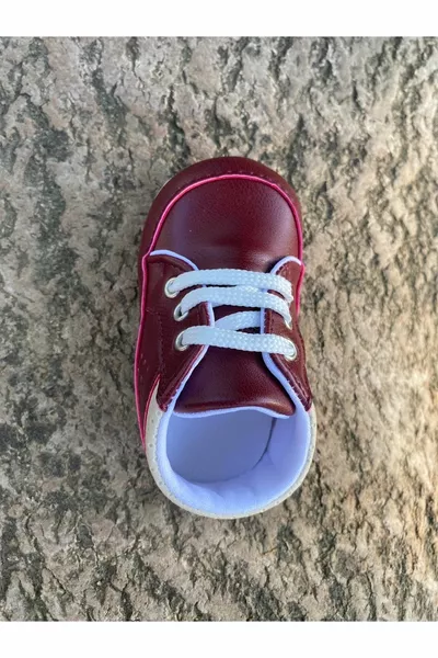 Baby Boy Роскошные ботильоны бордового цвета