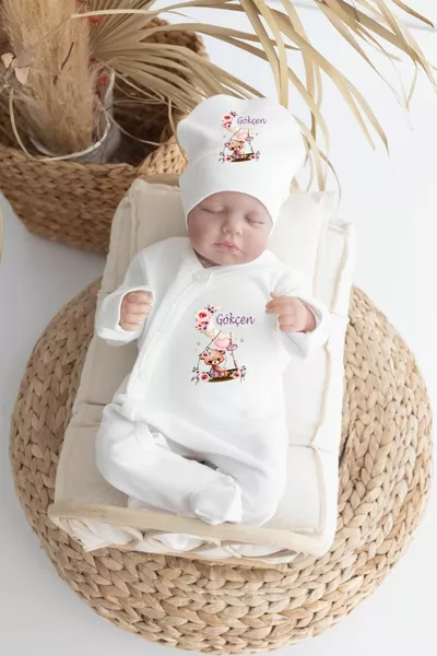 ٪ قطن مطبوع  قطعة مخرج مستشفى الطفل العضوي