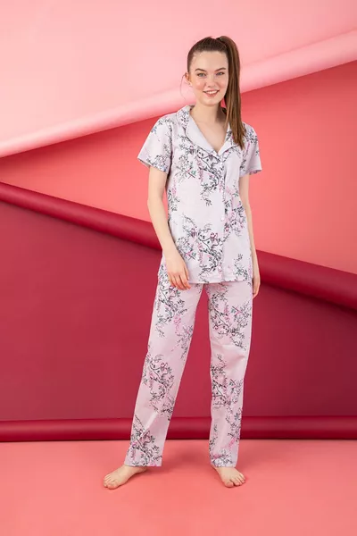 ПИЖАМНЫЙ КОМПЛЕКТ НА ПУГОВИЦАХ