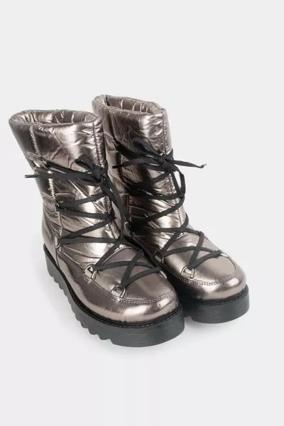 حذاء ثلجي نسائي بتصميم دانتيل -1