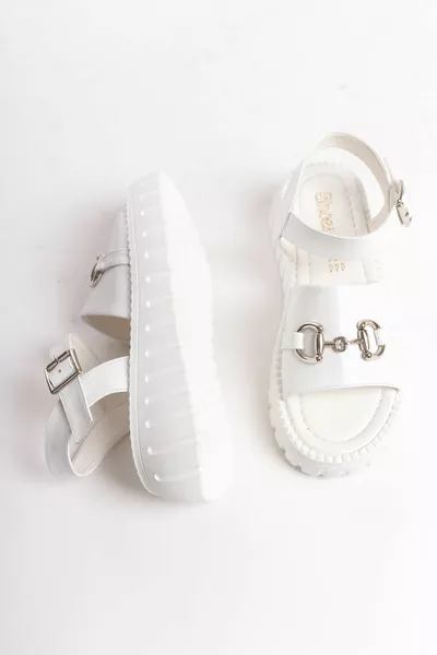 Дамски сандали със специален дизайн с дебела подметка с вратовръзка с една каишка