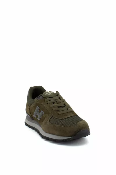Men's Khaki Leather Sneakers
