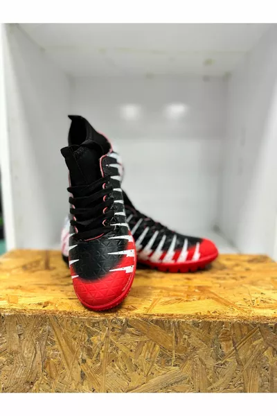  SCHWARZ ROT ASTROTURF SCHUHE