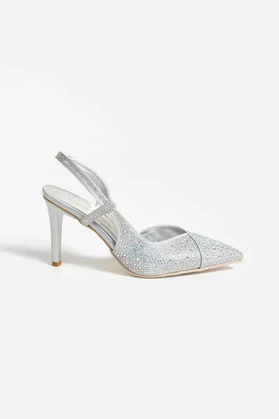 Sofa Grauer Rücken Gummidetail Stein Damen Absätze