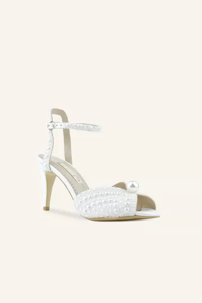 Chaussures de mariée en nacre et perles