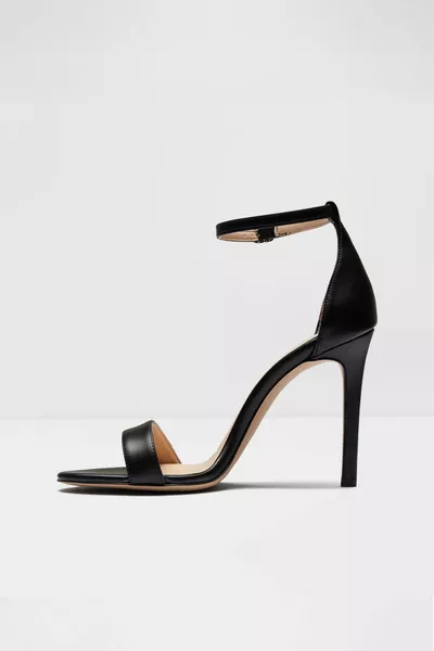 Schwarze Abendkleid-Sandalen mit Absatz für Damen