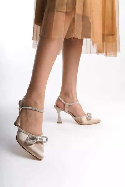 Aide بشرة عارية متوسطة الكعب (8 سم) أحذية سهرة