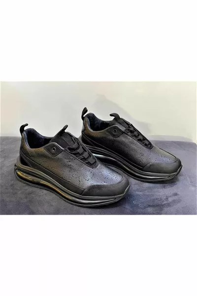  Drop Patterned Air Sole Cuir Chaussures décontractées pour hommes