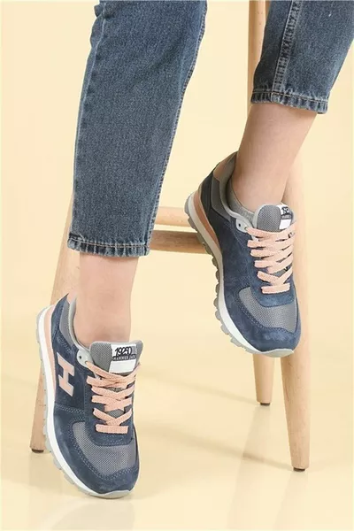 بيرو حذاء رياضي نسائي كاجوال  بودرة نيلي داكن