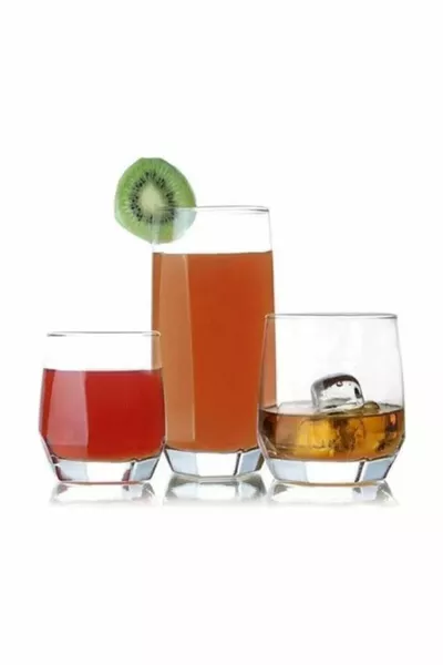 Diamond  Piece Cup Set - Water Glass Set Set Pomegranate  