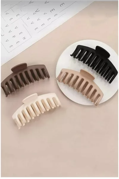 Latch Clasp Women Black Brown Beige Xl Large Size (CM) Set of 3