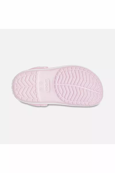 Crocband Clog Детские розовые тапочки