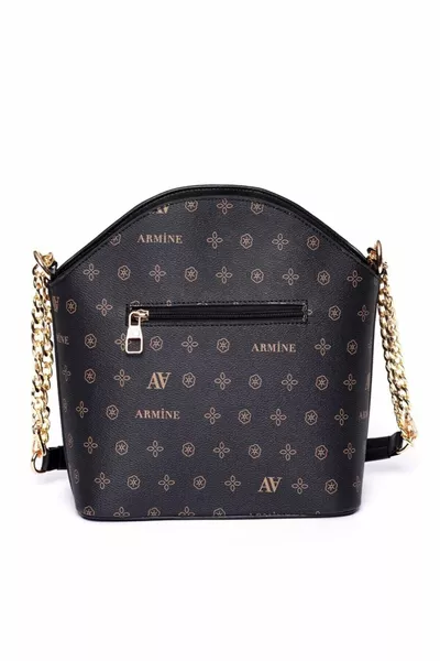  حقيبة سوداء مطبوعة