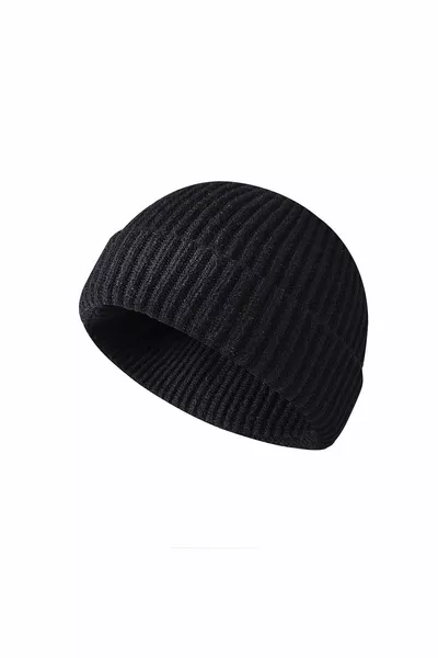 Tiriko أسود قبعة صغيرة قصيرة محب قبعة صغيرة قلنسوة صغيرة ليون بيني هيب هوب بيني الحجم القياسي