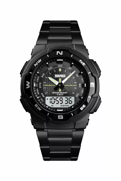 Orologio da polso nero da uomo 