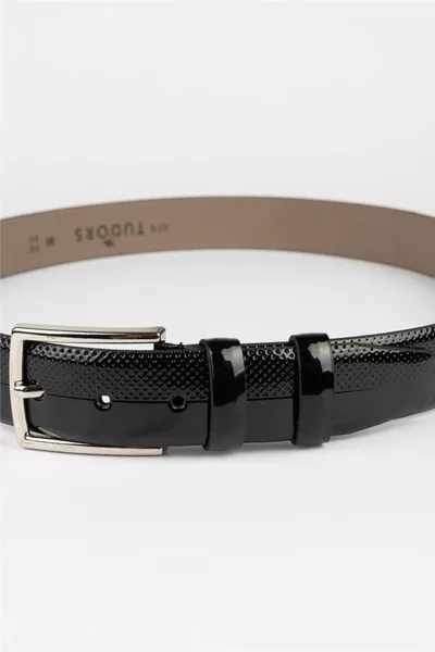 Men's 3.5 cm Classic Black Belt