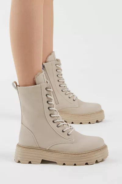 المرأة كريم الجلد مريحة تناسب الدانتيل متابعة أحذية طويلة