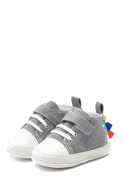 Dinosaur Embroidered Baby Booties First Step 