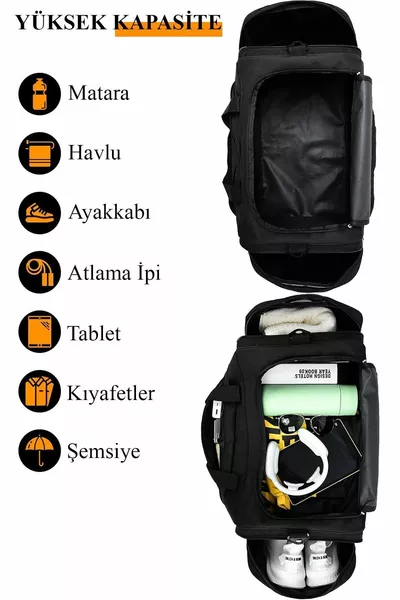 Большой объем Travel Gym Fitness Gym Bag Ручная кладь Размер салона с длинным ремнем