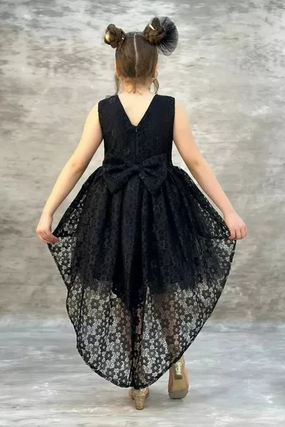 Robe de soirée pour enfants Salsa Tailed Bow - Robe pour filles - Robe de soirée pour enfants - Robe de graduation