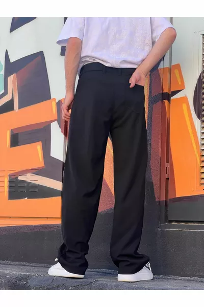 Pantalon ample plissé classique